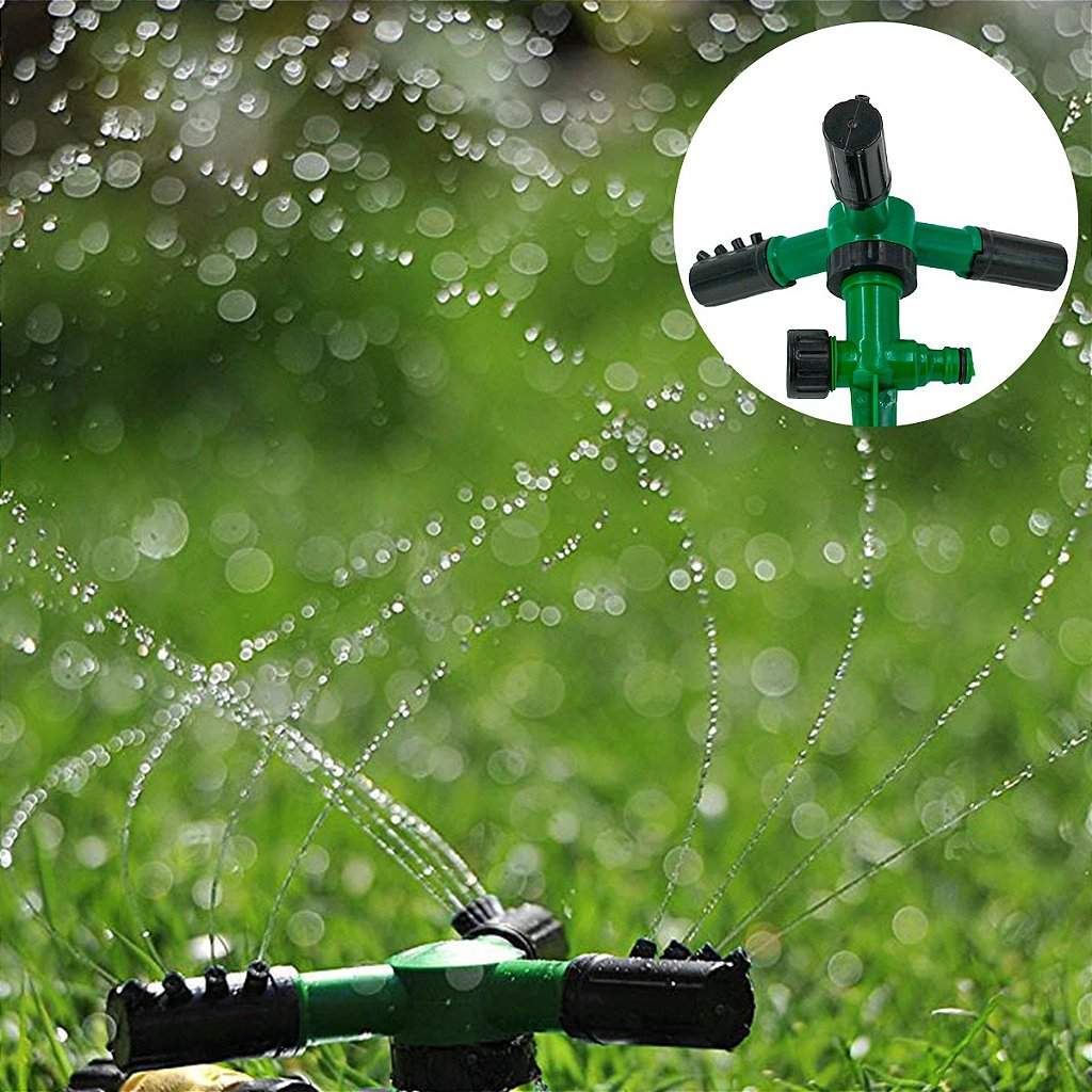 Aspersor Irrigador Para Grama Jardim 360 Graus Automático