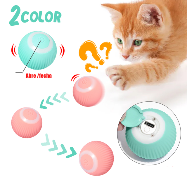 Brinquedos inteligentes para gatos Bola elétrica para gatos Bola rolante  autom?