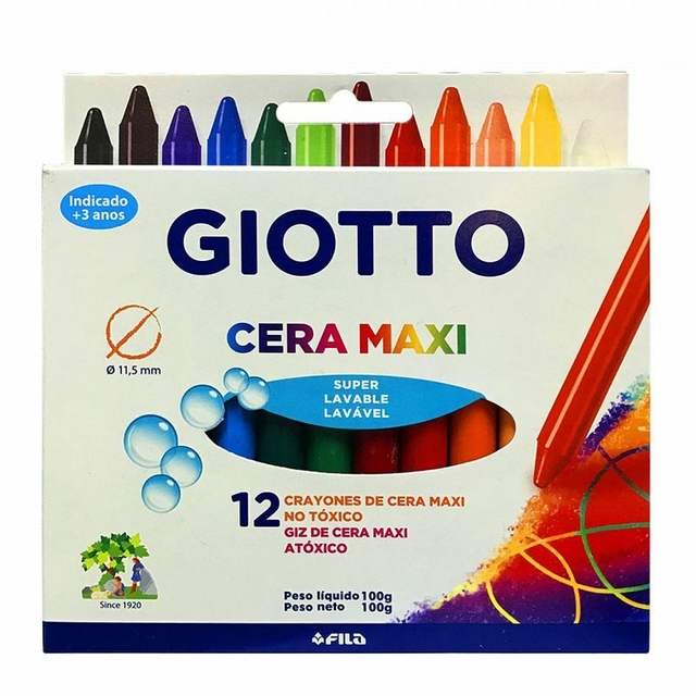 Crayones Giotto Maxi X Colores Tals Libreria