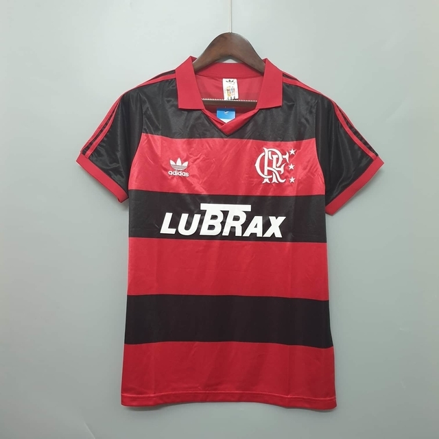 Camisa Flamengo Retrô 1990 Vermelha E Preta Adidas