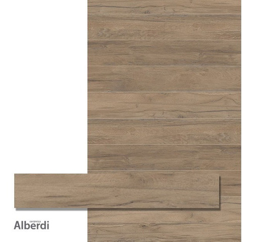 Porcelanato Madison Brown Simil Madera Rectificada Alberdi 20x120