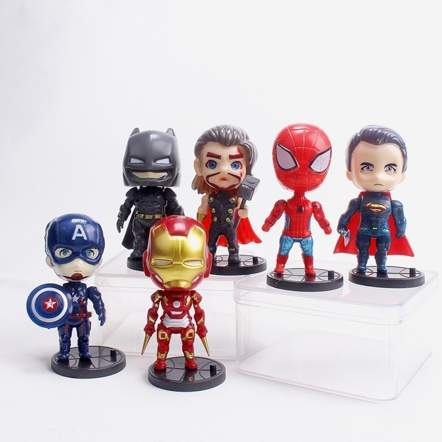 Kit 20 Bonecos Super Herois Marvel Dc E Outros Montar