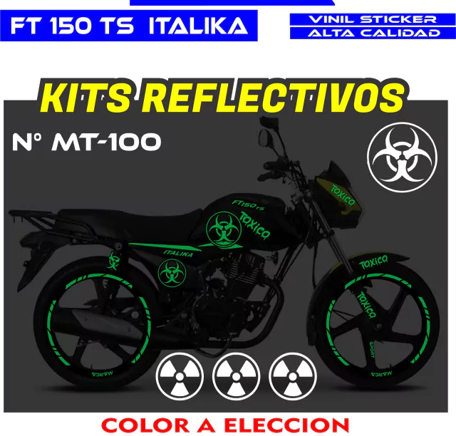 Kit Reflectivos Ft Ts Ft El Toxico Ahuevosi