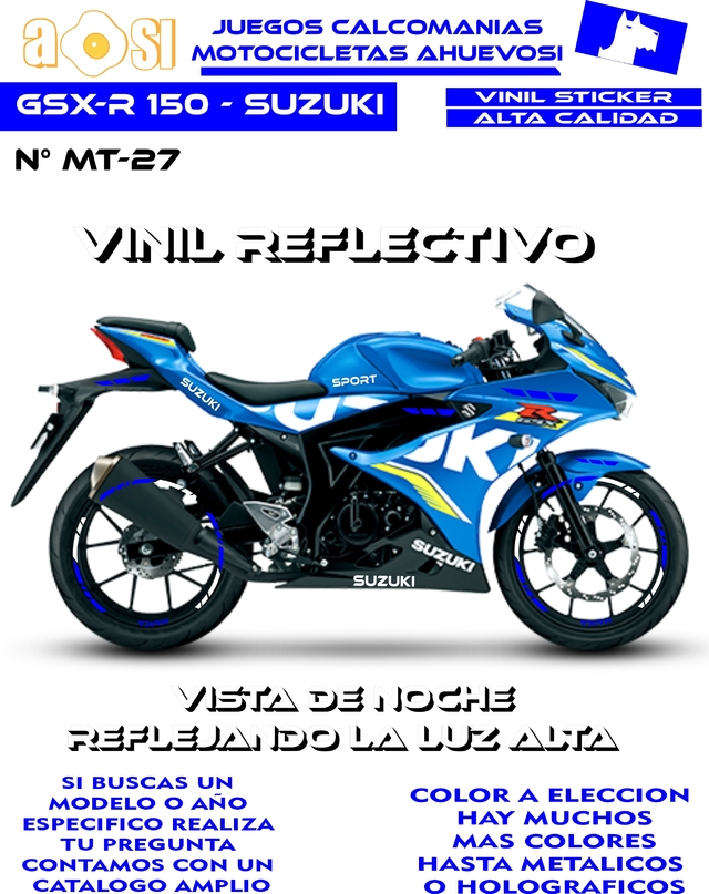 Kit Reflectivos Gsx R Suzuki Ahuevosi