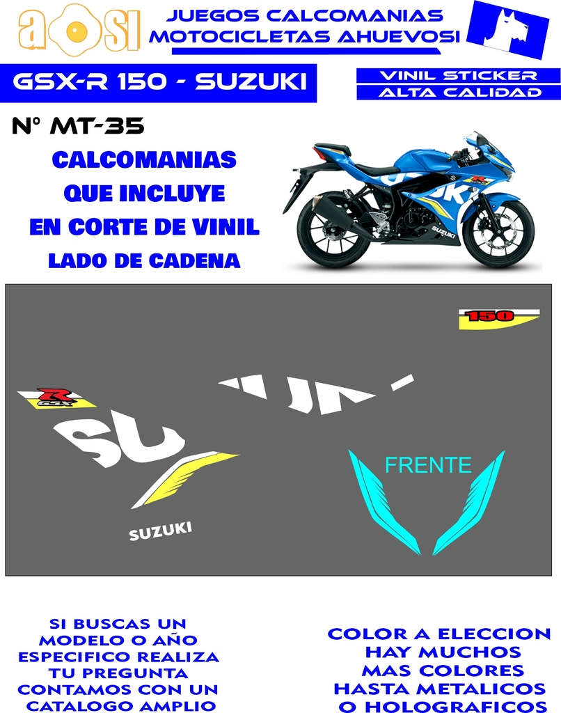 Gsx R Suzuki Calcomanias Comprar En Ahuevosi