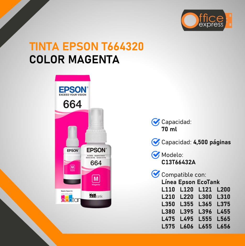 Tinta Epson Magenta T Comprar En Office Express