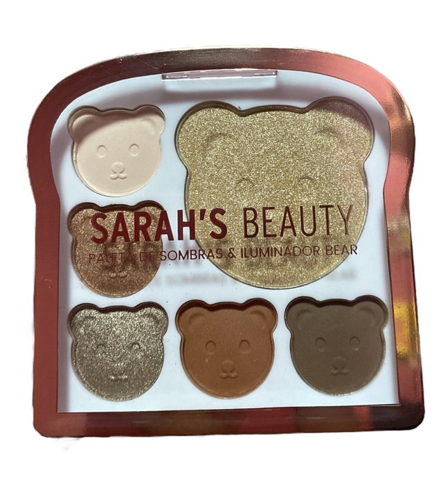 Paleta De Sombra E Iluminador Sarah Beauty Cor A