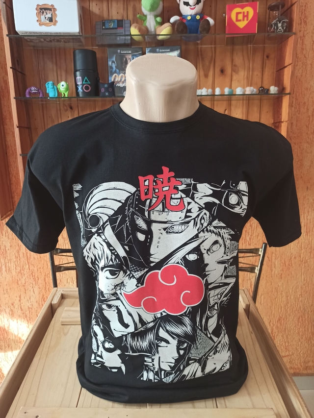 T-shirt ROCKINSTONE Adulto Nuvens Naruto Akatsuki (Algodão - M