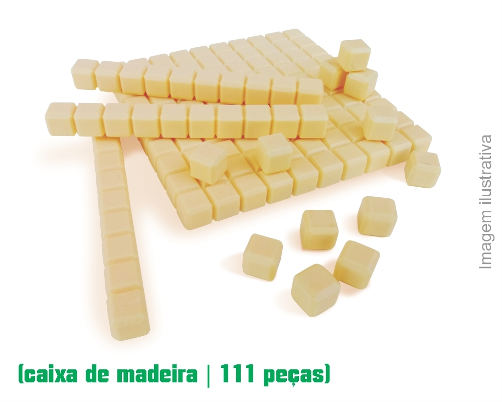 Material Dourado 111 peças Caixa em Madeira Carimbras