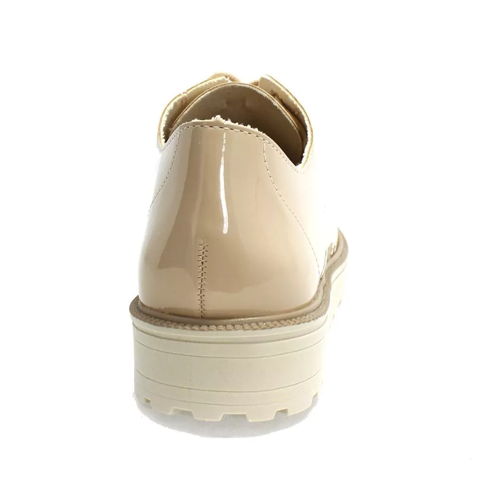 Sapato Ramarim Oxford Feminino Nude Marsol Calcados