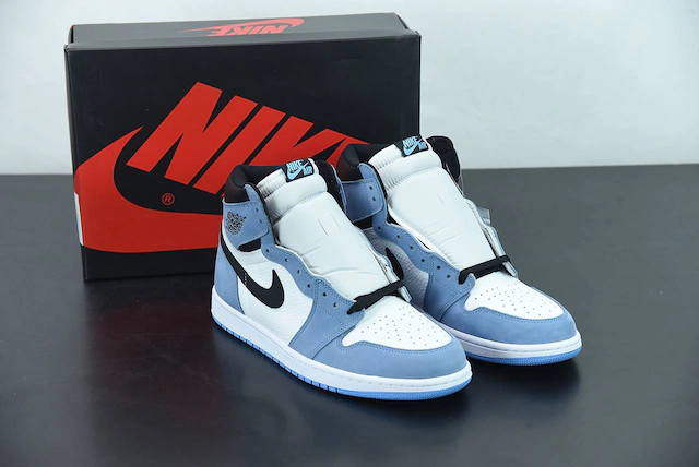 nike retro high tops blue