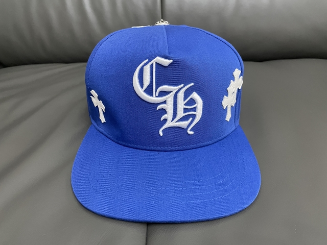 CAP Chrome Hearts Cross Patch Baseball Hat 'Blue'