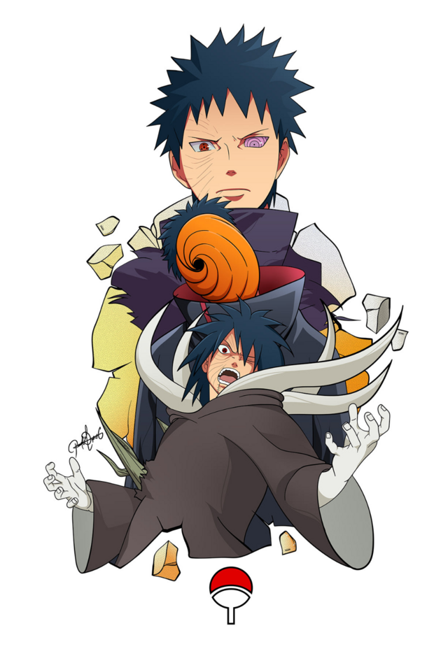 Quadro Decorativo Poster Naruto Obito Criança E Obito Adulto Emoldurado  30x42cm no Shoptime