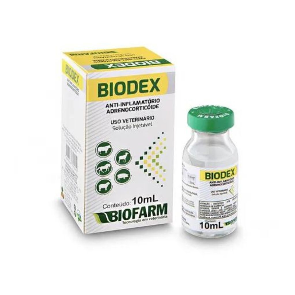 BIODEX 10 ml dexametasona BIOFARM LOJÃO DO BOI