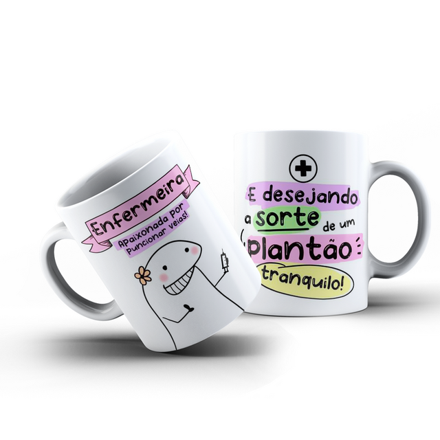 Caneca Flork Profiss O Enfermeira Ml Nicolados