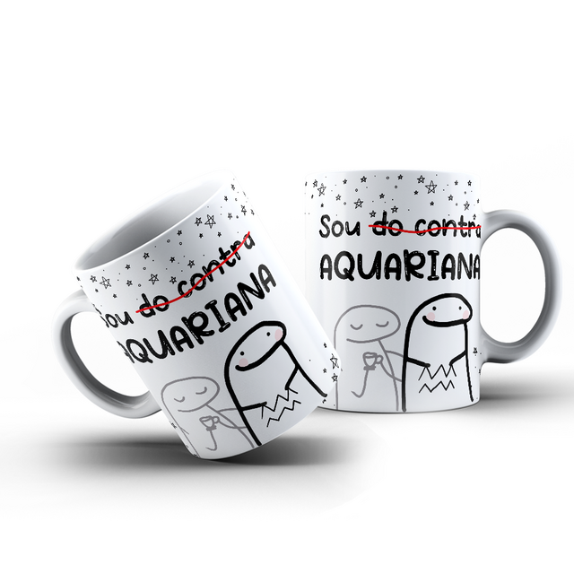 Caneca Flork Signo Aquariana Ml Nicolados