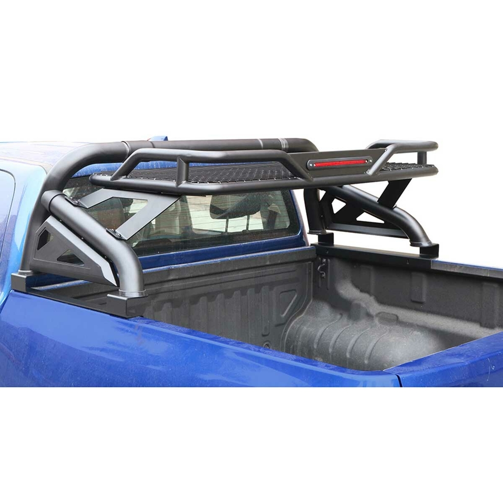 Roll Bar Con Canastilla Con Luz De Stop Para F 150 Silverado Ram Tu