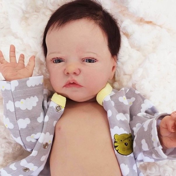 Bebe Reborn Menino Corpo Silicone Cabelo Implantado