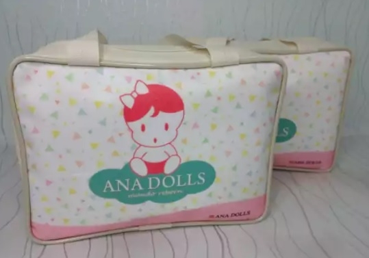 Boneca Reborn + Carrinho + Acessórios+ Bolsa Maternidade.