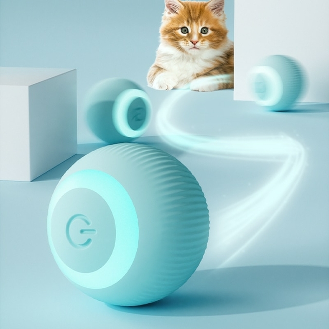 gato interativo inteligente, bola rolamento automática brinquedos