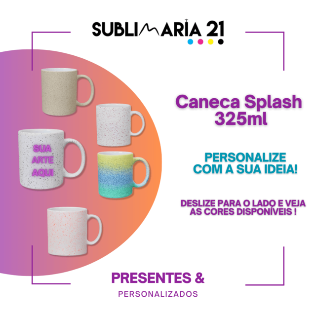 Caneca Splash Personalizada Ml