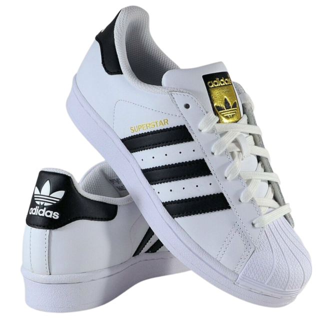Adidas Superstar Preto Com Branco