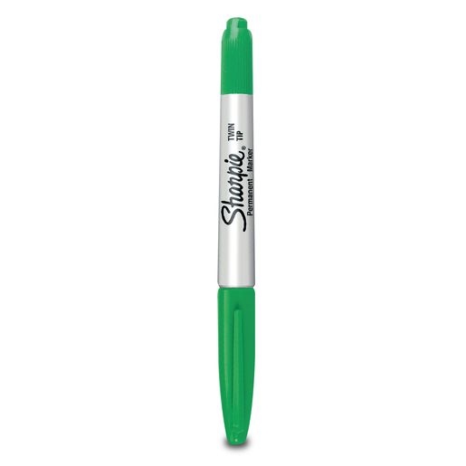 MARCADOR SHARPIE DOBLE PUNTA TWIN TIP VERDE