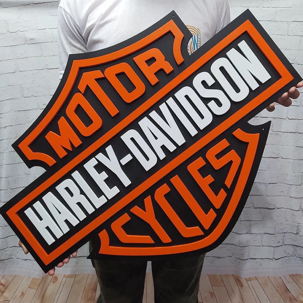 Placa Decorativa Harley Davidson