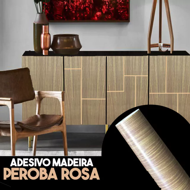 Adesivo Contact Madeira Peroba Rosa Papel de Parede Decoração