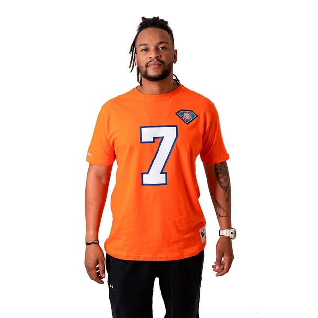 Camiseta Mitchell & Ness NFL Denver Broncos John Elway Laranja