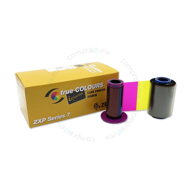 Cinta Zebra Ribbon 800077 740 ZXP 7 Color YMCKO 250 Impresiones