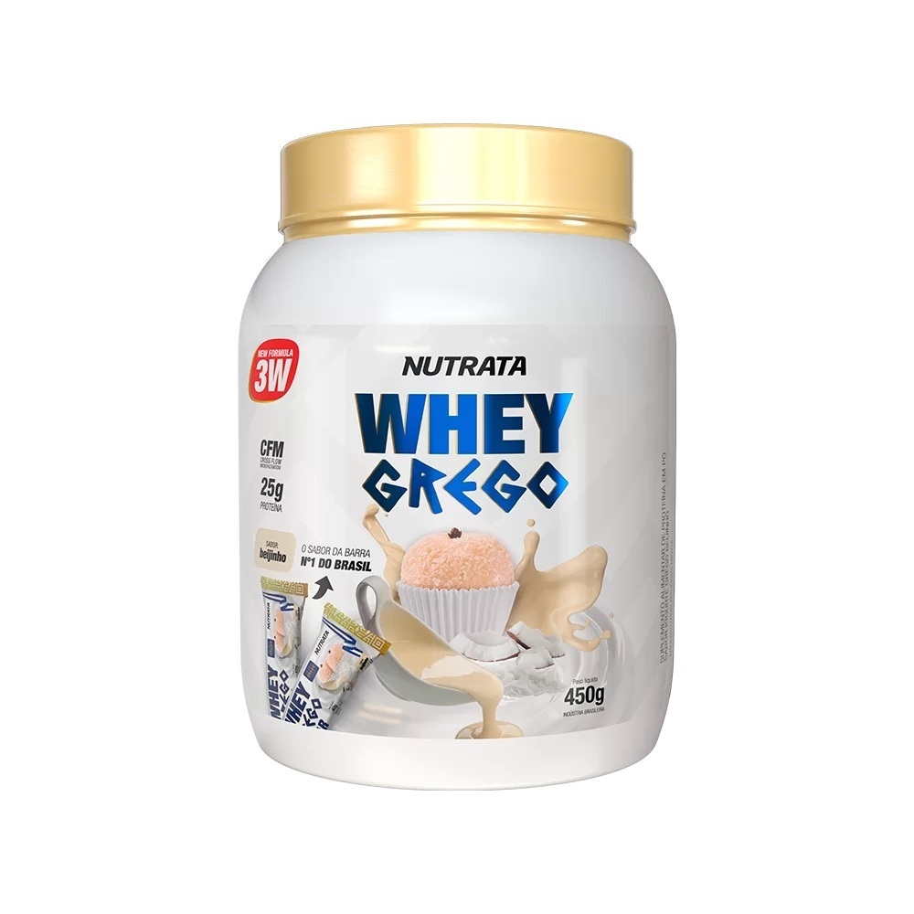 Whey Grego Nutrata Sabor Beijinho G