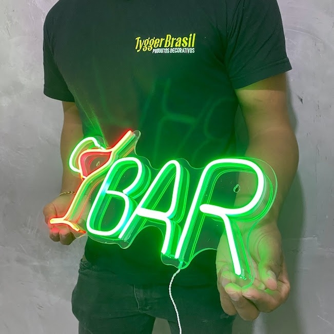 Painel Neon Led Bar Decora O Festa Caneca De Cerveja Chopp