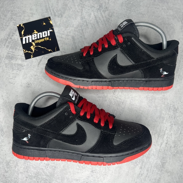 Dunk Low Preto E Vermelho Comprar Em Menor Imports