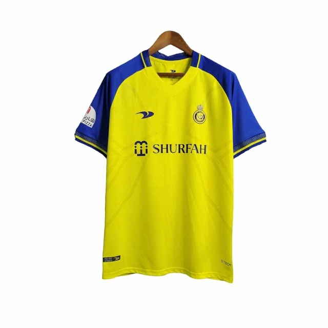 Camisa Al-Nassr FC Home 2022/2023 Amarela e Azul – Versão Torcedor
