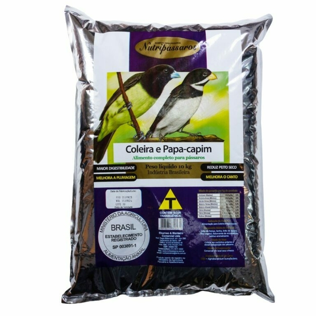 Mistura Coleira e Papa-capim Nutripássaros 25 KG