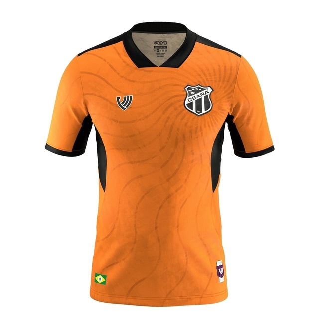 Camisa Ceará Goleiro 23 24 Torcedor Masculina Dourado