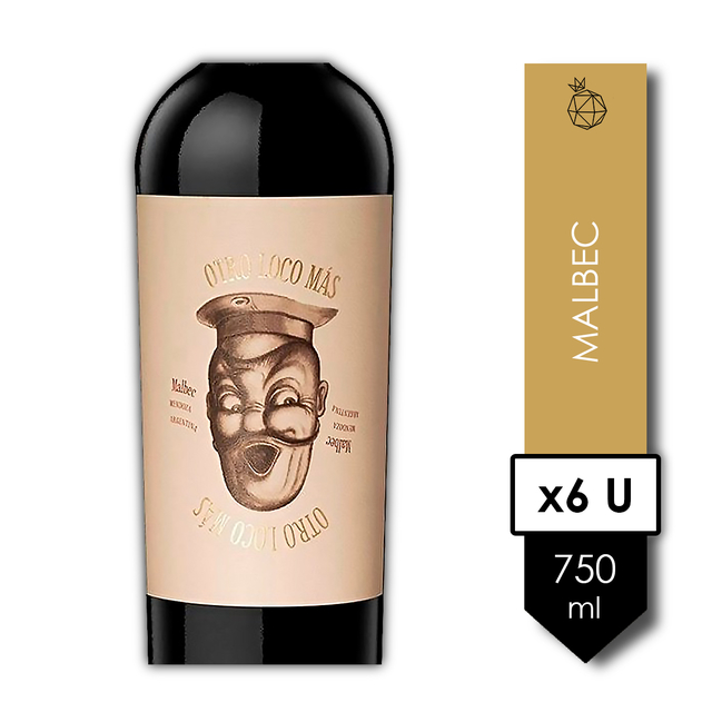 Otro Loco Mas Malbec X 6u Vino 750 Ml 9044