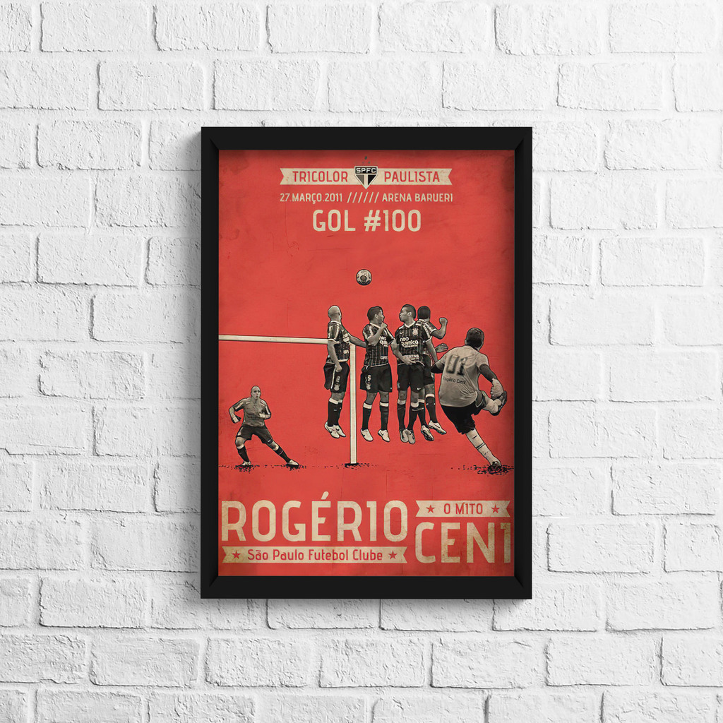 Quadro Decorativo Rogério Ceni 100 Gol