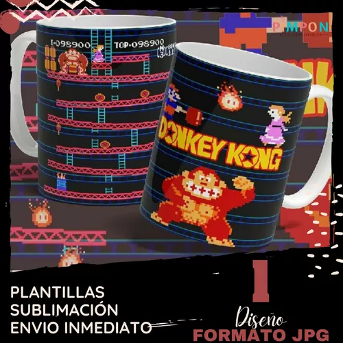 Plantillas Para Sublimar Tazas Donkey Kong Arcade