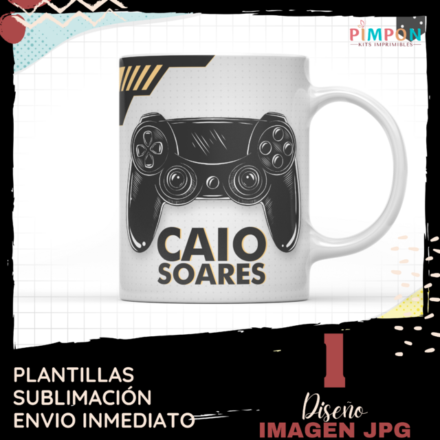 Plantillas Para Sublimar Tazas Gamer Pimpon