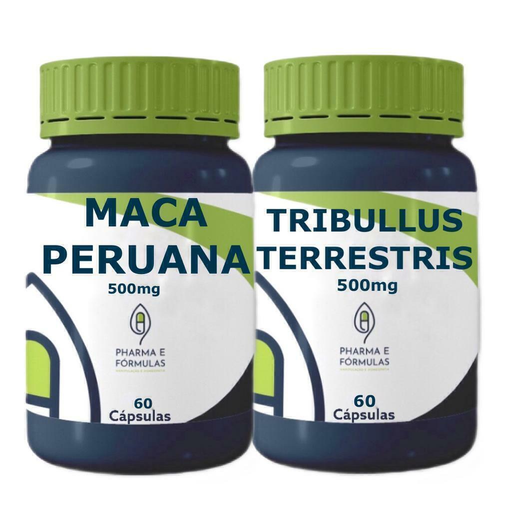 MACA PERUANA 500MG 60 CÁPS TRIBULLUS TERRESTRIS 500MG 60 CÁPS