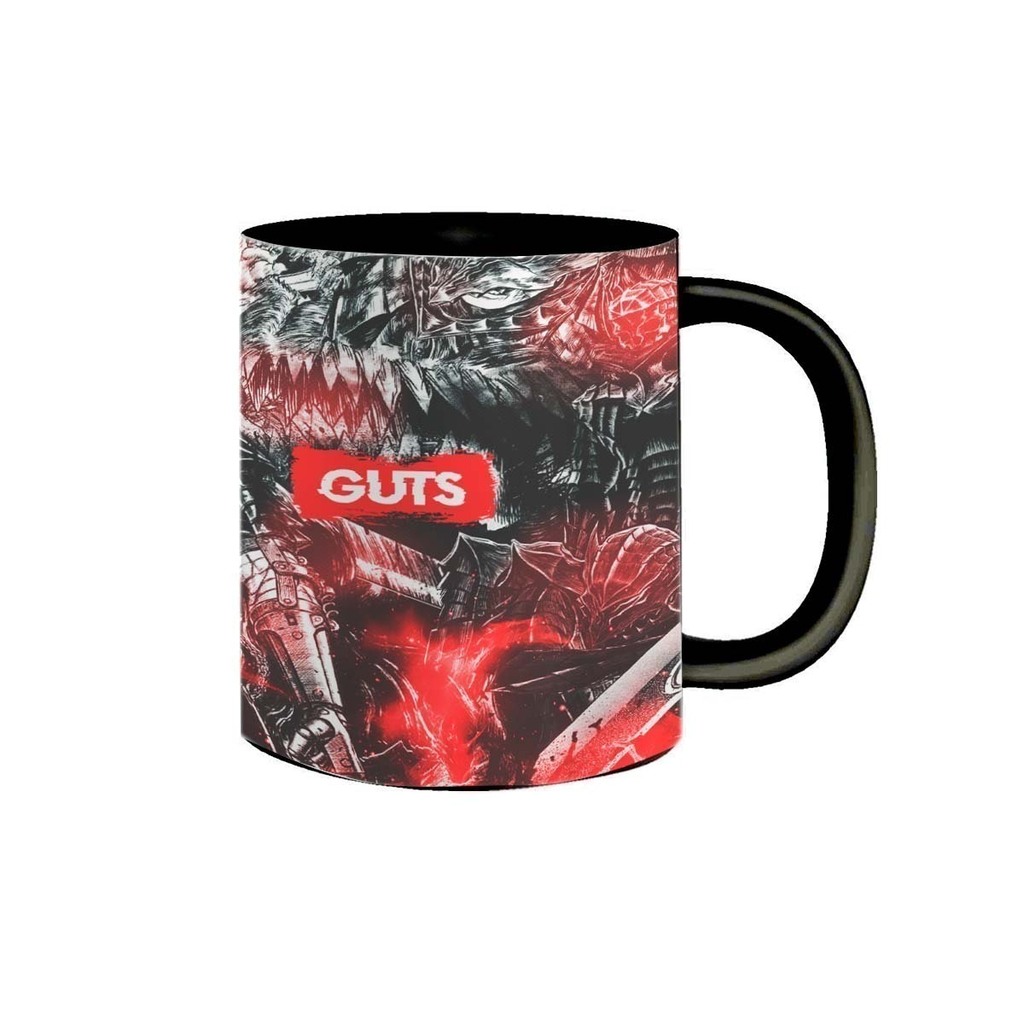 Caneca De Porcelana Berserk Guts O Espadachim Negro Ml