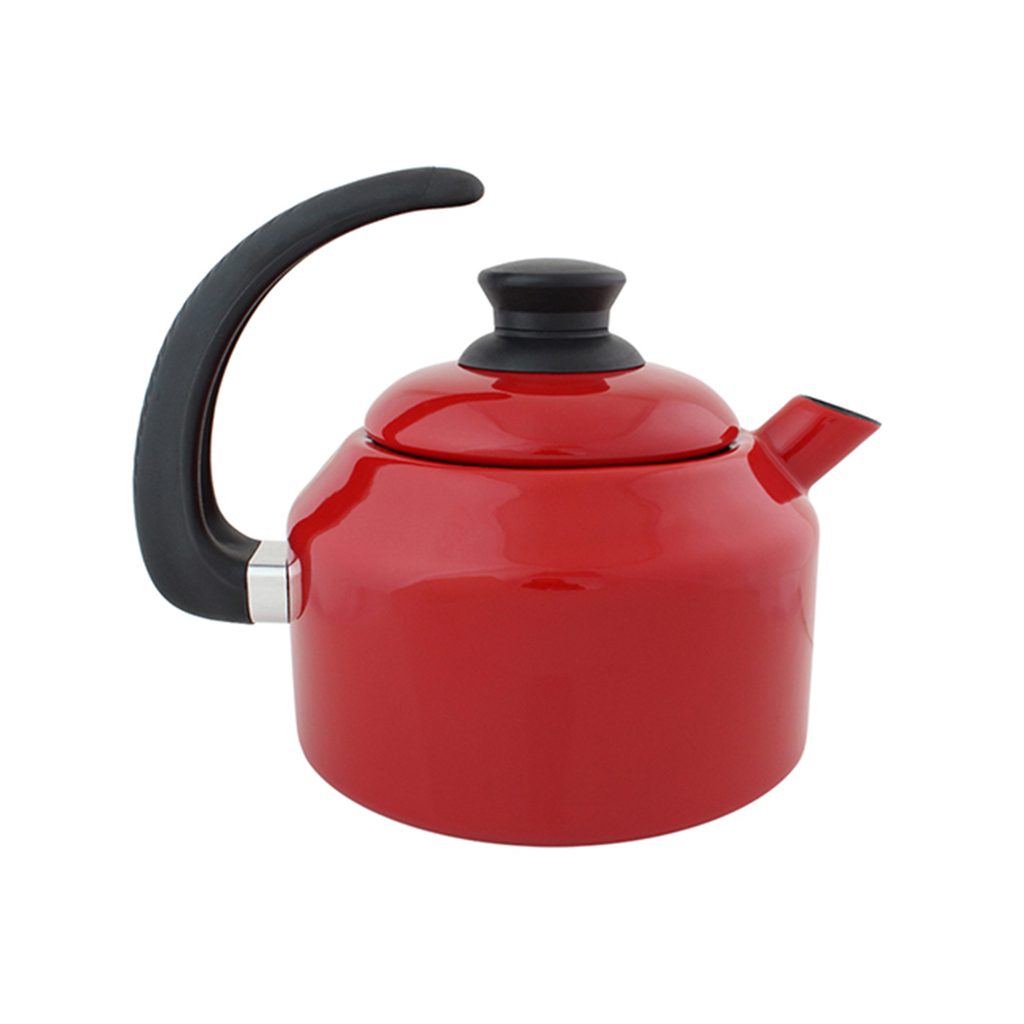 Chaleira Esmaltada Vintage Vermelho Tradicional 1 5l C Cabo