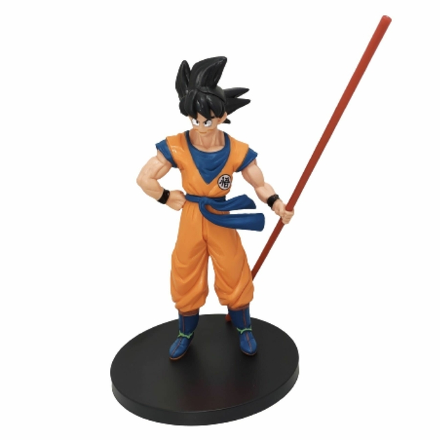 Dragon Ball Z Increíble Figura de Goku con Báculo Sagrado