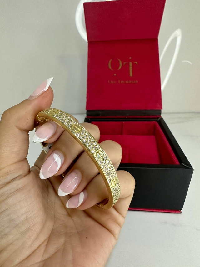 Esclava Cartier Con Piedras Comprar En Oro Tucuman