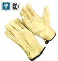 Guantes Cuero Vaqueta Medio Paseo Trabajo Certificado X6 U.