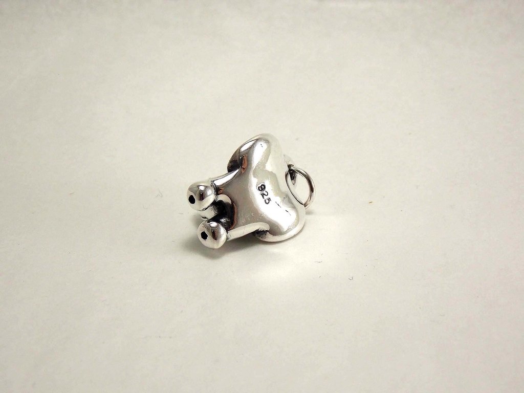 Dije De Plata 925 Inflado Elefante 1 Joyeria Andrea