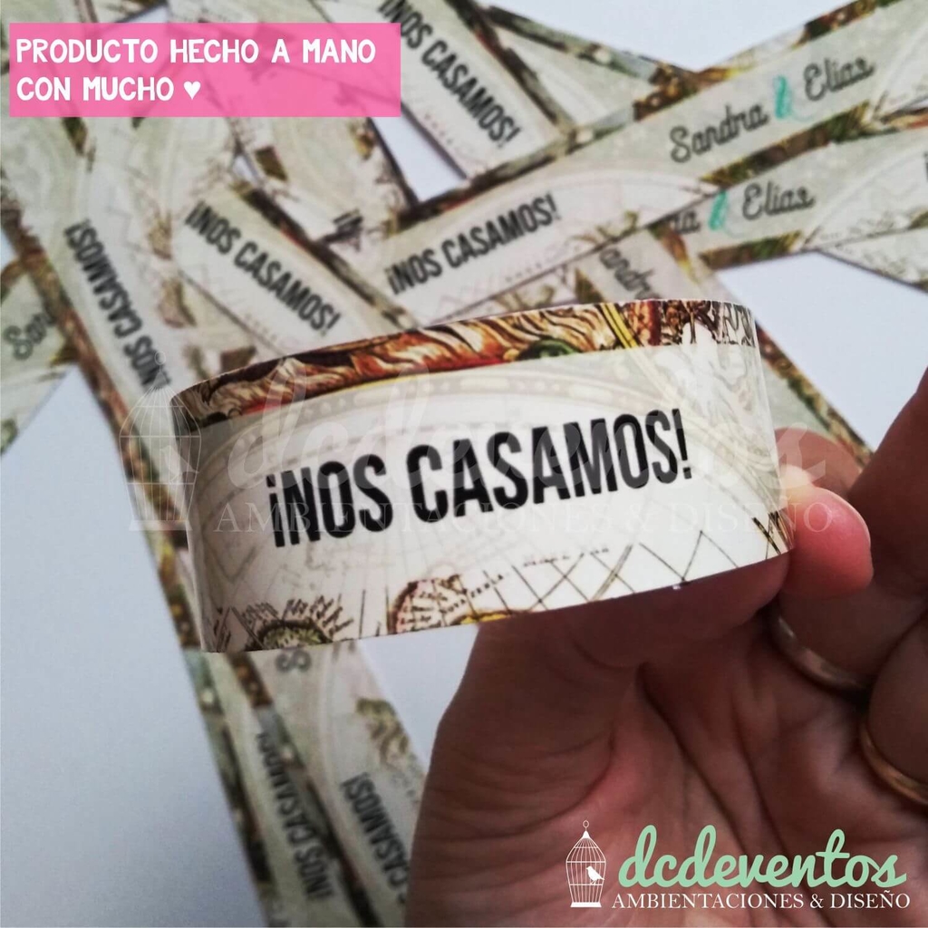 Pulseras Personalizadas Para Casamientos Pedilas Con Tu Dise O