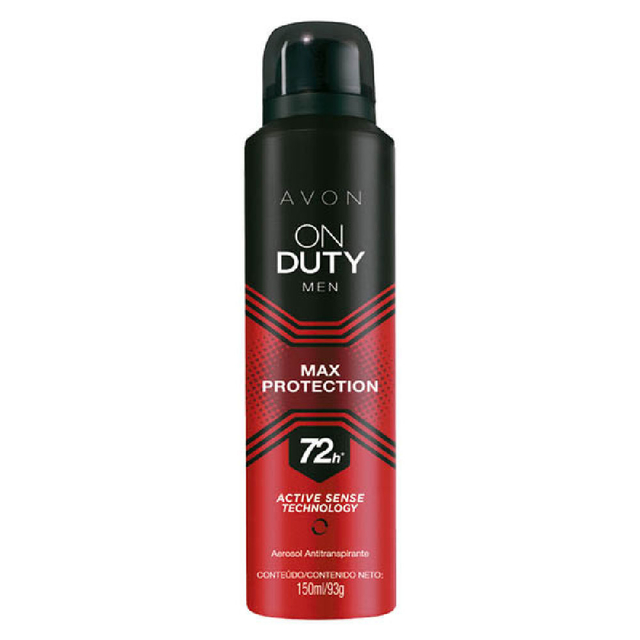 Desodorante Aerossol Antitranspirante On Duty Men Max Protection Avon